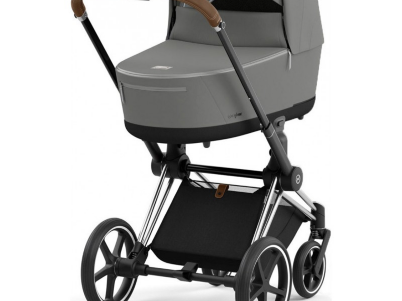 Cybex Priam 4.0 коляска 2 в 1 Mirage Grey шасси Chrome Brown