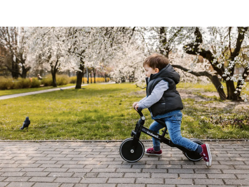 Біговел дитячий велосипед від 2 років з педалями / Каталка велобіг для дівчаток Kidwell 3в1 PICO Flower