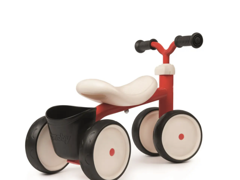Біговел дитячий Smoby Toys металевий, чотириколісний червоний (