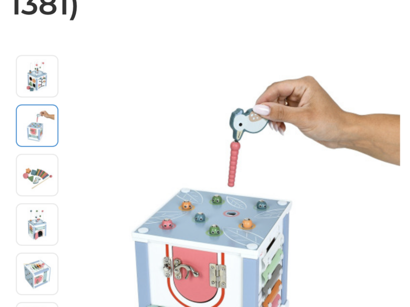 Деревянная игрушка Центр развивающий Tree Toys бизикуб, лабиринт на проволоке, ксилофон-5тон., магнитная игра (MD 1381)