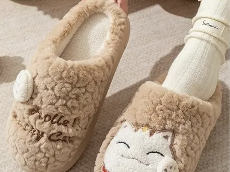 Капці жіночі теплі.Тапочки домашні кімнатні жіночі "Котик". Тапки зимові 36-37 розмір Світло коричневі Код: 2297-6-36