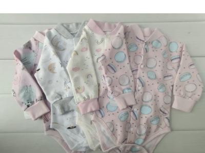 Дитячий боді для дівчинки з футеру, зріст 68