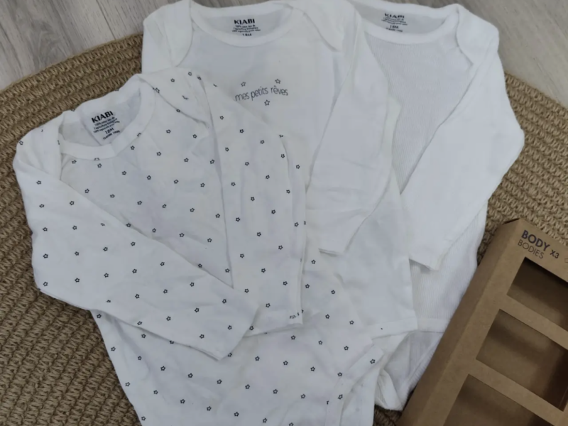 Боди kiabi 3 шт на 18 мес – мягкие детские боди 100% хлопок