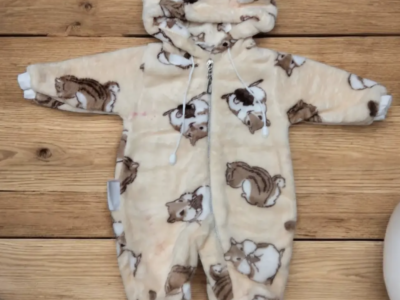 Дитячий теплий махровий чоловічок 56,62,68,74 см Код: 325432432432