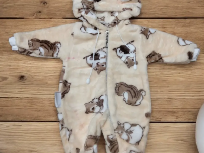 Дитячий теплий махровий чоловічок 56,62,68,74 см Код: 325432432432