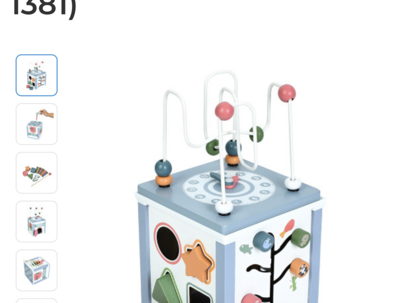 Деревянная игрушка Центр развивающий Tree Toys бизикуб, лабиринт на проволоке, ксилофон-5тон., магнитная игра (MD 1381)