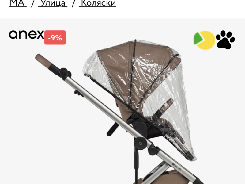 Коляска 2 в 1 Anex Eli