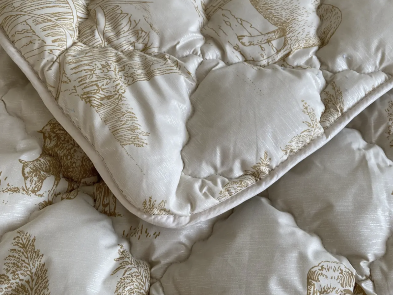 Ковдра на вовні євро розміру 200х220 Якісна тепла зимова ковдра ODA Код: 1088