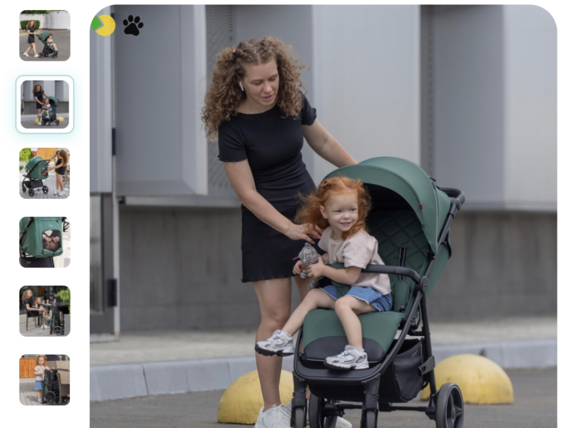 Carrello Bravo CRL-8512 прогулянкова коляска для бездоріжжя, всесезонний візок • Royal Beige