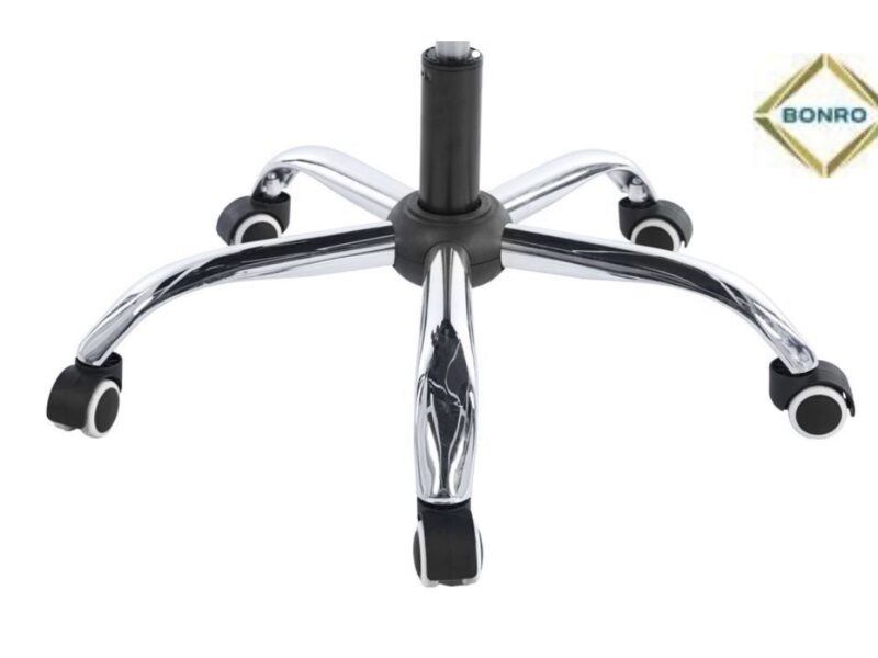 Кресло офисное на колесах Bonro BN-6071 розовое с подставкой для ног (42400294)