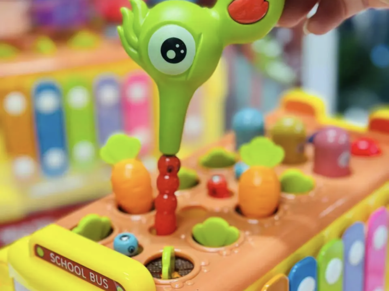 Розвивальна гра сортер для малюків Автобус іграшковий Розвивальні іграшки для найменших