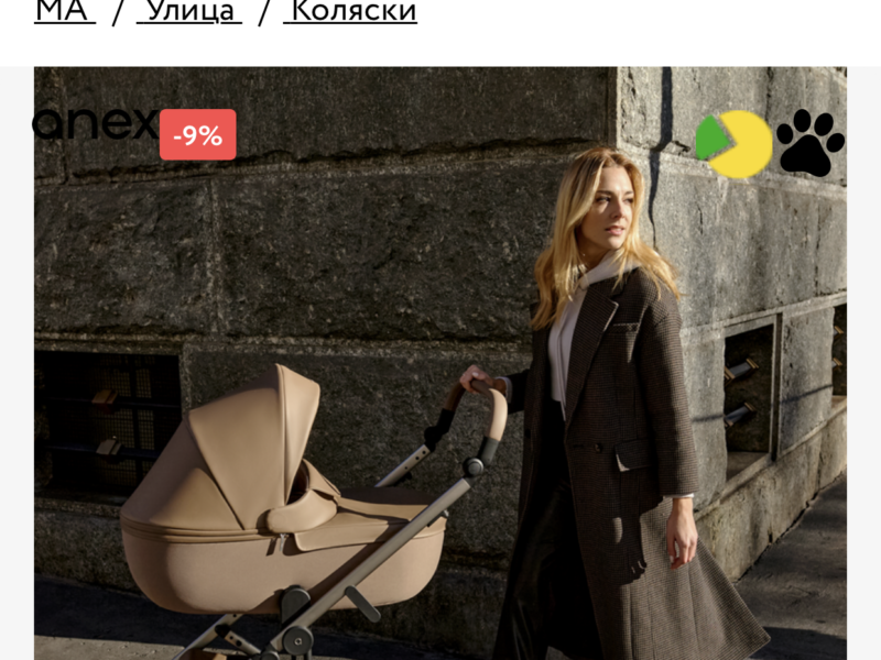 Коляска универсальная 2в1 Anex Eli, Secret