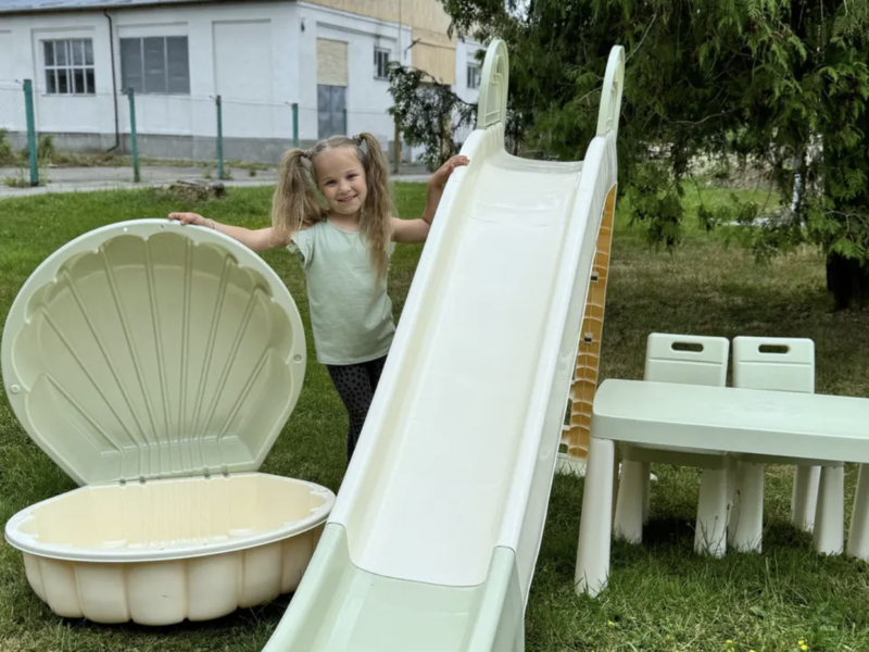 Хакі комплект 3 в 1 Новий дитячий майданчик для приватного будинку Дитячі майданчики та ігрові комплекси doloni