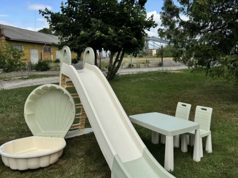 Хакі комплект 3 в 1 Новий дитячий майданчик для приватного будинку Дитячі майданчики та ігрові комплекси doloni