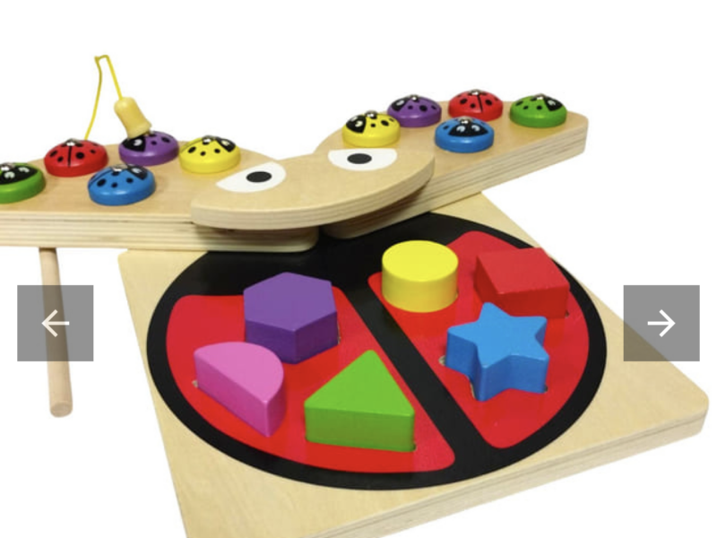 Деревянная игрушка Tree Toys Божья коровка сортер, рыбалка (MD 1876)