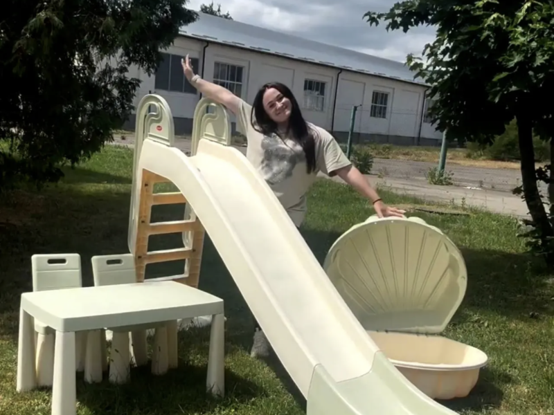 Хакі комплект 3 в 1 Новий дитячий майданчик для приватного будинку Дитячі майданчики та ігрові комплекси doloni