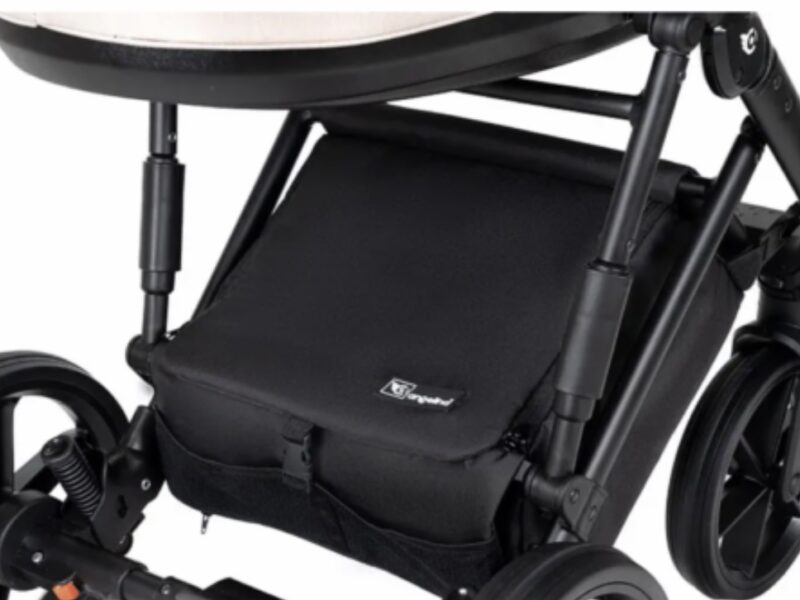 Дитяча коляска 2 в 1 від Angelina Fibi бежева (екошкіра, Ang FS17)