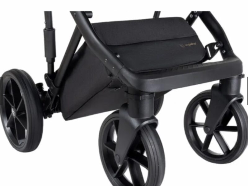 Дитяча коляска 2 в 1 від Angelina Fibi бежева (екошкіра, Ang FS17)