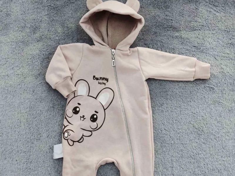 Дитячий теплий ромпер для дівчинки 62;68;74;80 см