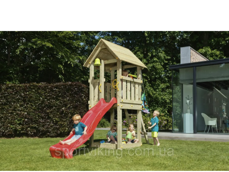 Дитячий майданчик Blue Rabbit KIOSK, будиночок із гіркою Код: KIOSK