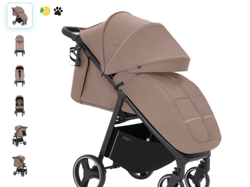 Carrello Bravo CRL-8512 прогулянкова коляска для бездоріжжя, всесезонний візок • Royal Beige