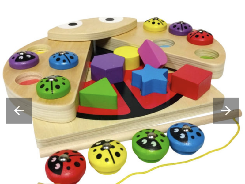 Деревянная игрушка Tree Toys Божья коровка сортер, рыбалка (MD 1876)