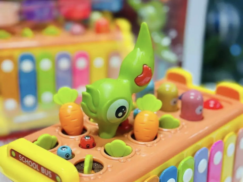 Розвивальна гра сортер для малюків Автобус іграшковий Розвивальні іграшки для найменших