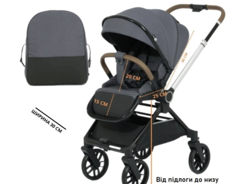 Коляска универсальная для дитини 2в1 Kidilo D900 black