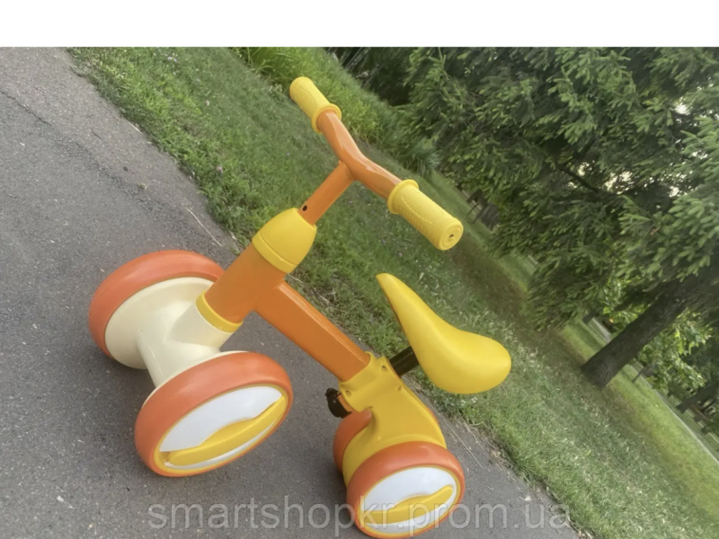 Велобіг каталка дитячий чотириколісний Little Yellow Duck. Велобіг для малечі. Біговіл для найменших.