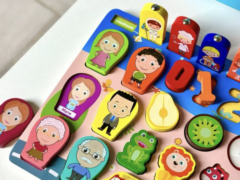 Деревяний розвиваючий дитячий Сортер по методиці Монтессорі 1980 Limo toy 5 В 1 українською мовою Код: 1726269195