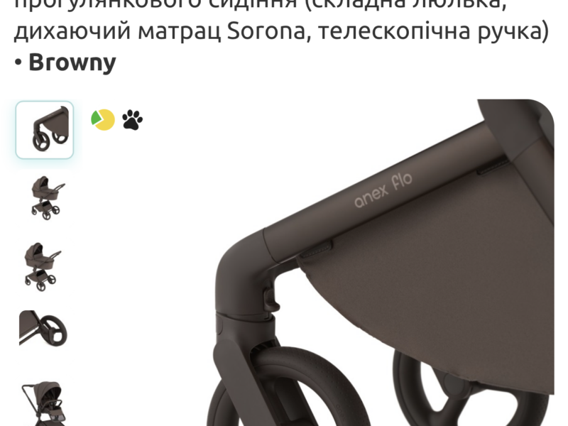 Коляска универсальная 2в1 Anex Flo, Browny