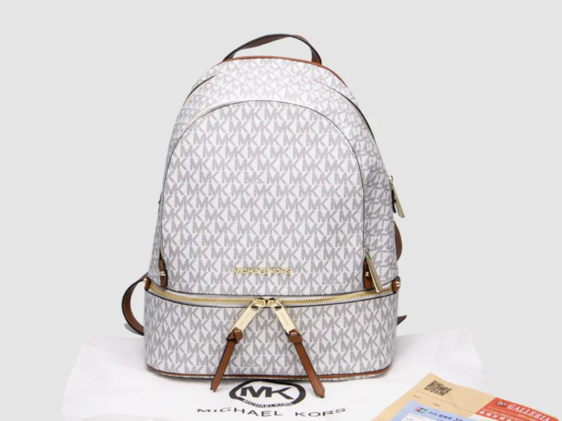 Michael Kors Large Rhea Logo Backpack White 25 х 30 х 12 см