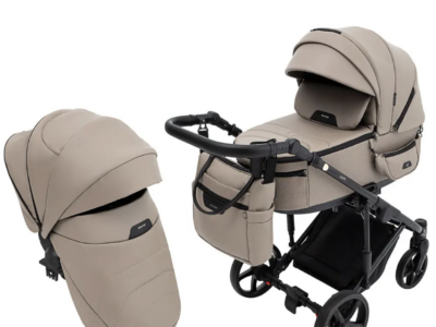 Коляска універсальна 2в1 Adamex Zico Eco (сумка, кошик, чохол на ніжки) Коричнева