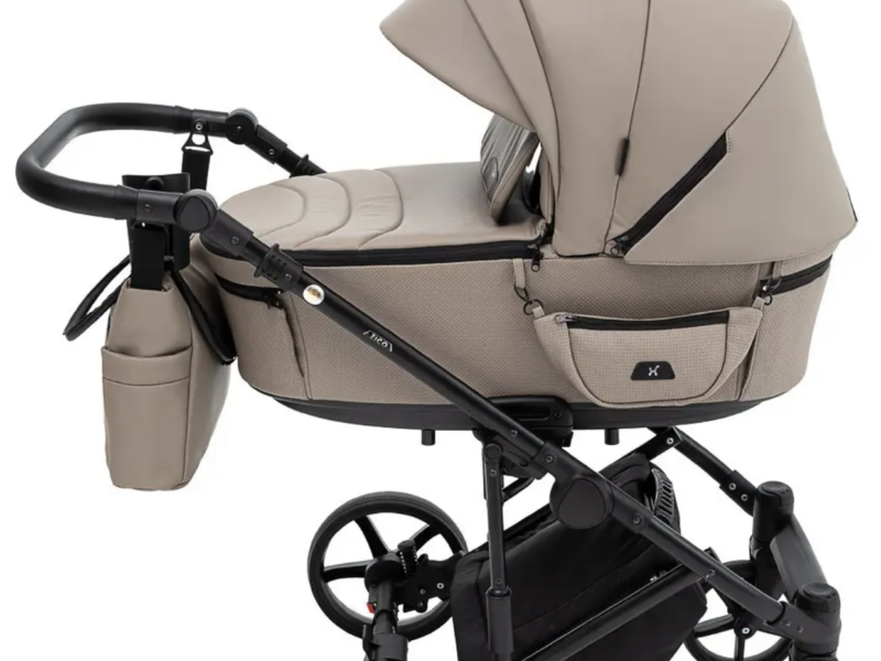 Коляска універсальна 2в1 Adamex Zico Eco (сумка, кошик, чохол на ніжки) Коричнева