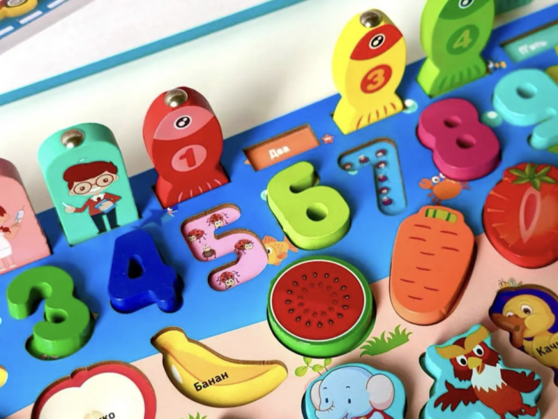 Деревяний розвиваючий дитячий Сортер по методиці Монтессорі 1980 Limo toy 5 В 1 українською мовою Код: 1726269195