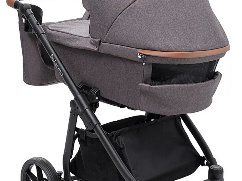 Коляска універсальна 2в1 Bair Palermo (чохол на ніжки, кошик, сумка, підсклянник) Коричнева