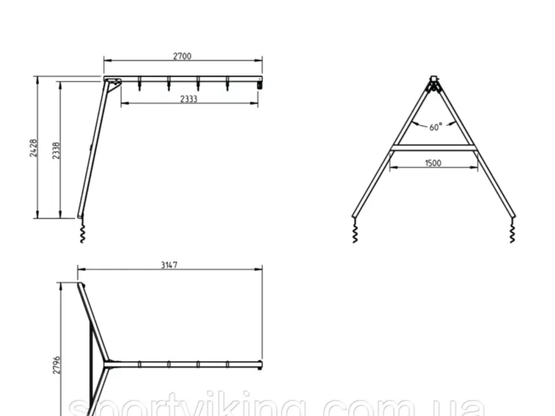 Дитячий майданчик Blue Rabbit KIOSK + SWING Код: KIOSK + SWING