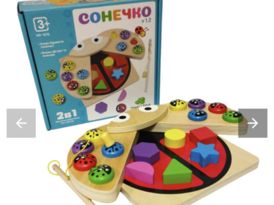 Деревянная игрушка Tree Toys Божья коровка сортер, рыбалка (MD 1876)