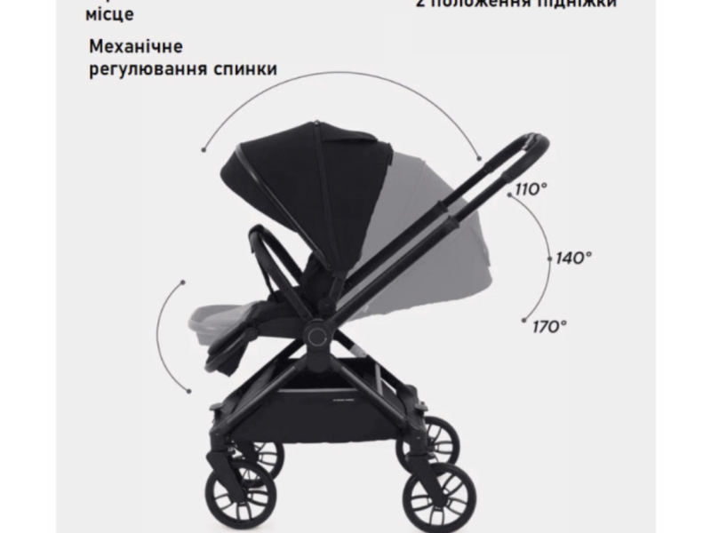 Коляска универсальная для дитини 2в1 Kidilo D900 black