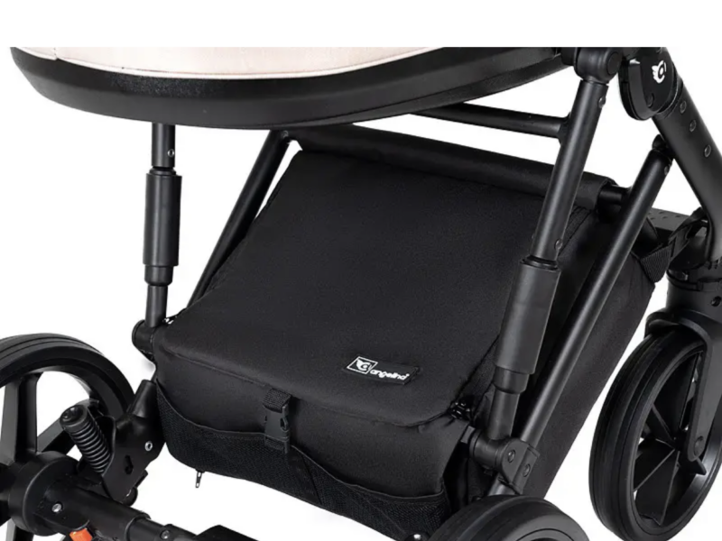 Дитяча коляска 2 в 1 від Angelina Fibi беж еко-шкіра/код Ang-FS17