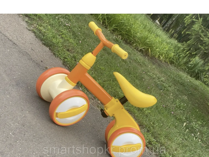 Велобіг каталка дитячий чотириколісний Little Yellow Duck. Велобіг для малечі. Біговіл для найменших.