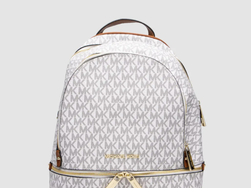 Michael Kors Large Rhea Logo Backpack White 25 х 30 х 12 см