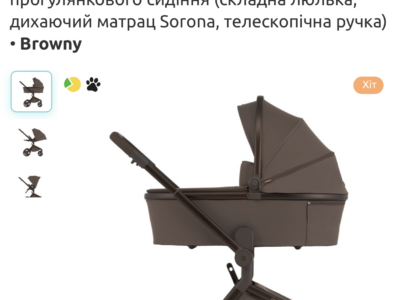 Коляска универсальная 2в1 Anex Flo, Browny