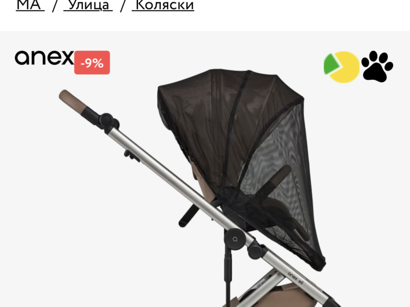  коляска 2 в 1 Anex Eli 