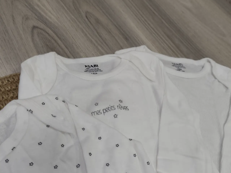 Боді Kiabi 3 шт на 18 міс м які дитячі боді 100% бавовна Код: BS-000213