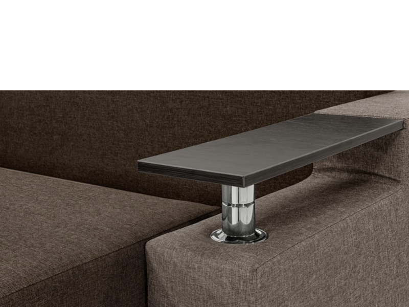 Диван Евро (235 × 98 см, коричневый с бежевым) IMI