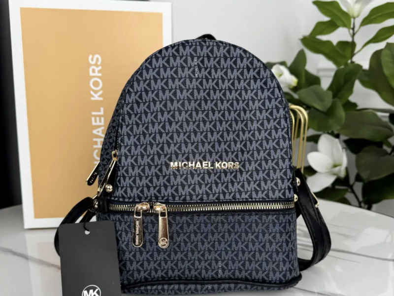 Рюкзак Michael Kors чорний із чорними ручками міні Майкл Корс рюкзак жіночий Код: 03321880