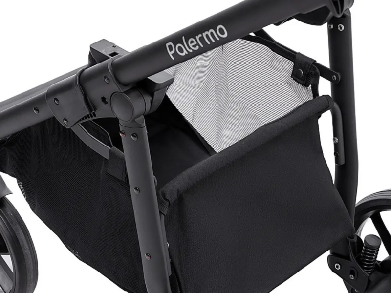 Коляска універсальна 2в1 Bair Palermo (чохол на ніжки, кошик, сумка, підсклянник) Коричнева