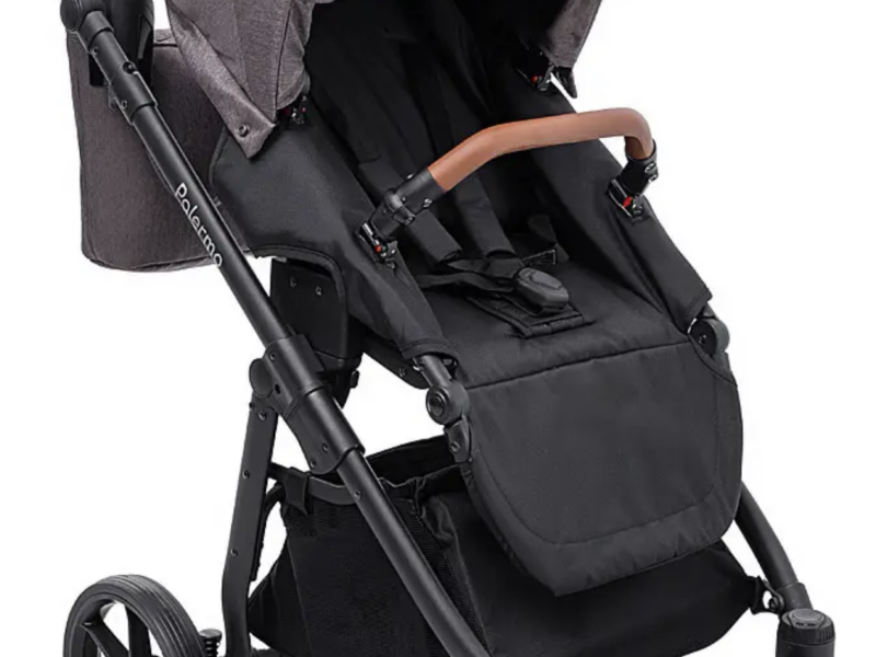 Коляска універсальна 2в1 Bair Palermo (чохол на ніжки, кошик, сумка, підсклянник) Коричнева