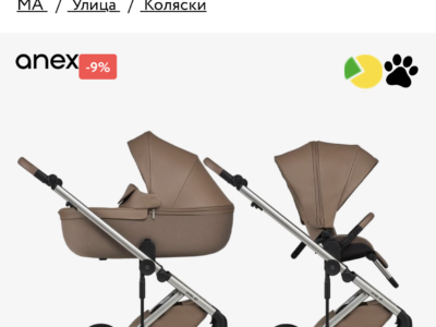 Anex універсальна коляска 2 в 1 Eli